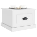 sofabord 50x50x35 cm konstrueret træ hvid