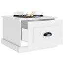 sofabord 50x50x35 cm konstrueret træ hvid
