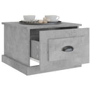 sofabord 50x50x35 cm konstrueret træ betongrå