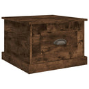 sofabord 50x50x35 cm konstrueret træ røget egetræsfarve