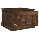 sofabord 50x50x35 cm konstrueret træ røget egetræsfarve