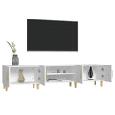 TV-skab hvid 180x31,5x40 cm konstrueret træ