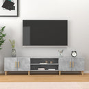 tv-bord 180x31,5x40 cm konstrueret træ betongrå