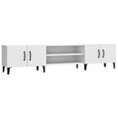 TV-skab hvid 180x31,5x40 cm konstrueret træ