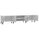 TV-skab hvid 180x31,5x40 cm konstrueret træ