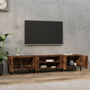 tv-bord 180x31,5x40 cm konstrueret træ røget egetræsfarve