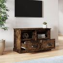 tv-bord 80x35x50 cm konstrueret træ røget egetræsfarve
