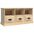 tv-bord 100x35x50 cm konstrueret træ sonoma-eg