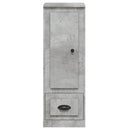 skab 36x35,5x103,5 cm konstrueret træ betongrå