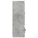 skab 36x35,5x103,5 cm konstrueret træ betongrå
