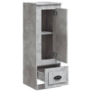 skab 36x35,5x103,5 cm konstrueret træ betongrå
