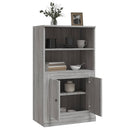 skænk 60x35,5x103,5 cm konstrueret træ grå sonoma-eg