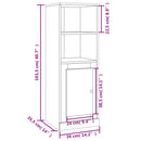 skab 36x35,5x103,5 cm konstrueret træ sonoma-eg