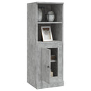 skab 36x35,5x103,5 cm konstrueret træ betongrå