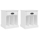 sengeborde 2 stk. 43x36x50 cm hvid