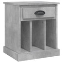 sengebord 43x36x50 cm betongrå