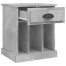 sengebord 43x36x50 cm betongrå