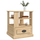 sidebord 50x50x60 cm konstrueret træ sonoma-eg