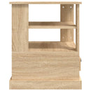 sidebord 50x50x60 cm konstrueret træ sonoma-eg