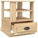 sidebord 50x50x60 cm konstrueret træ sonoma-eg