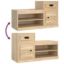 skoreol 100x42x60 cm konstrueret træ sonoma-eg