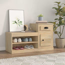 skoreol 100x42x60 cm konstrueret træ sonoma-eg