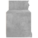 skoreol 100x42x60 cm konstrueret træ betongrå