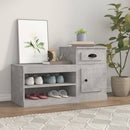 skoreol 100x42x60 cm konstrueret træ betongrå