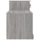skoskab 100x42x60 cm konstrueret træ grå sonoma-eg