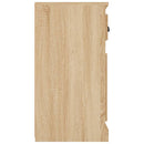 skænk 70x35,5x67,5 cm konstrueret træ sonoma-eg