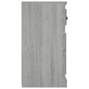 skænk 70x35,5x67,5 cm konstrueret træ grå sonoma-eg