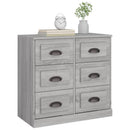skænk 70x35,5x67,5 cm konstrueret træ grå sonoma-eg