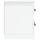 tv-bord 100x35,5x45 cm konstrueret træ hvid højglans