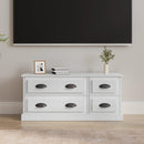 tv-bord 100x35,5x45 cm konstrueret træ hvid højglans
