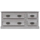 tv-bord 100x35,5x45 cm konstrueret træ grå sonoma-eg