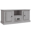 tv-bord 100x35,5x45 cm konstrueret træ grå sonoma-eg
