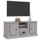 tv-bord 100x35,5x45 cm konstrueret træ grå sonoma-eg