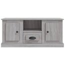 tv-bord 100x35,5x45 cm konstrueret træ grå sonoma-eg