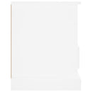 tv-bord 93x35,5x45 cm konstrueret træ hvid