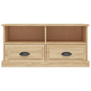 tv-bord 93x35,5x45 cm konstrueret træ sonoma-eg
