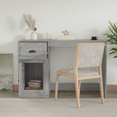 skrivebord m. skuffe 115x50x75 cm konstrueret træ grå sonoma-eg