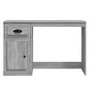 skrivebord m. skuffe 115x50x75 cm konstrueret træ grå sonoma-eg