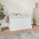 opbevaringskasse hvid 50x30x28 cm konstrueret træ
