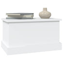 opbevaringskasse hvid 50x30x28 cm konstrueret træ