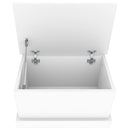 opbevaringskasse hvid 50x30x28 cm konstrueret træ