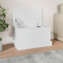 opbevaringskasse hvid 50x30x28 cm konstrueret træ