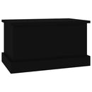 opbevaringskasse 50x30x28 cm konstrueret træ sort