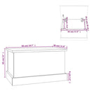 opbevaringskasse sonoma eg 50x30x28 cm konstrueret træ