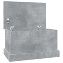 opbevaringskasse 50x30x28 cm konstrueret træ betongrå