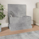 opbevaringskasse 50x30x28 cm konstrueret træ betongrå
